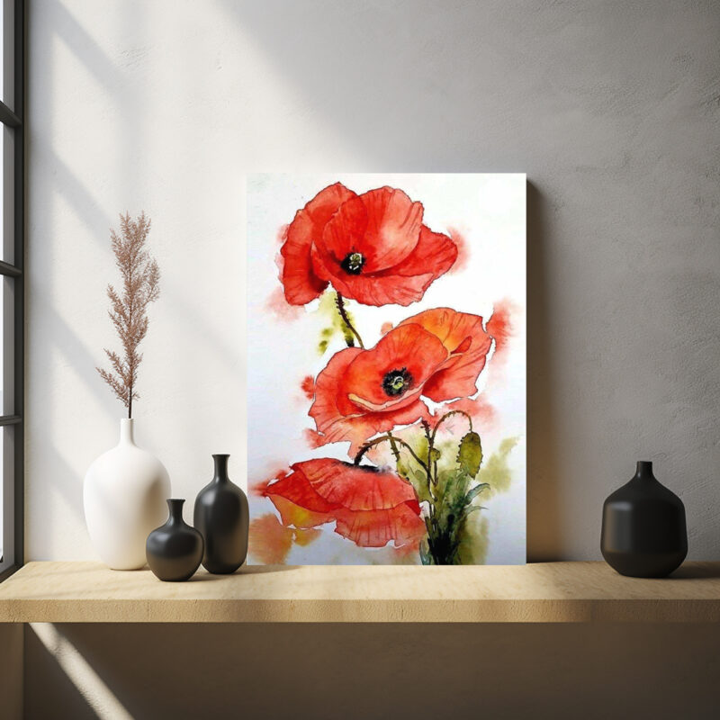 zazitkove malovanie hlohovec Vlcie maky luna art