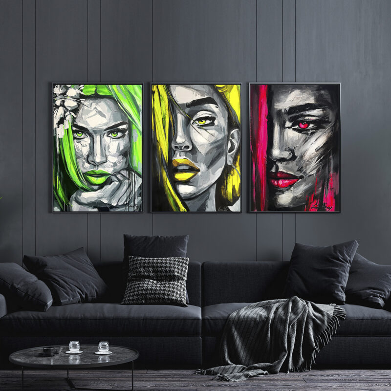 zazitkove malovanie trnava akryl luna art neonove muzy seria obrazov